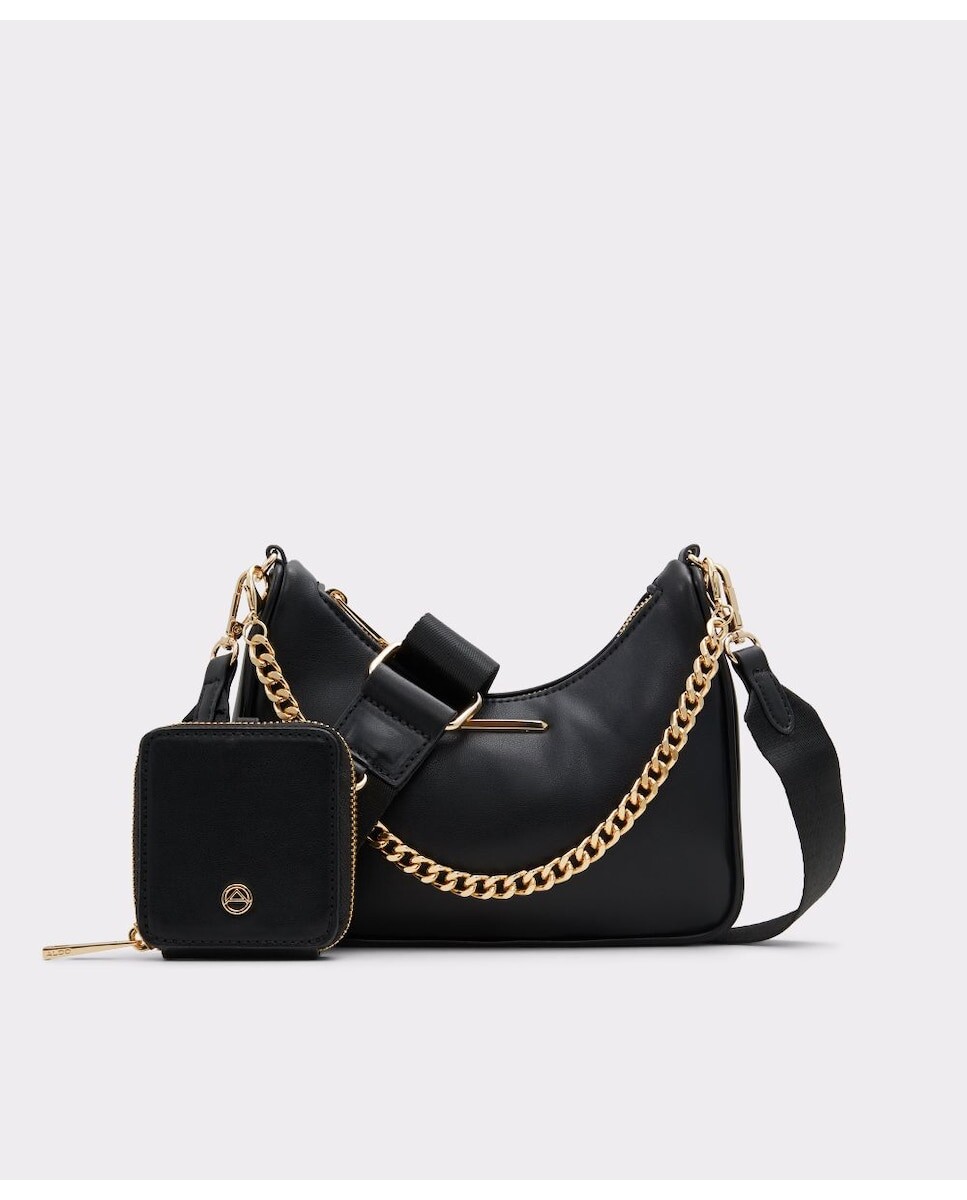

Женская черная сумка через плечо на молнии Aldo, черный