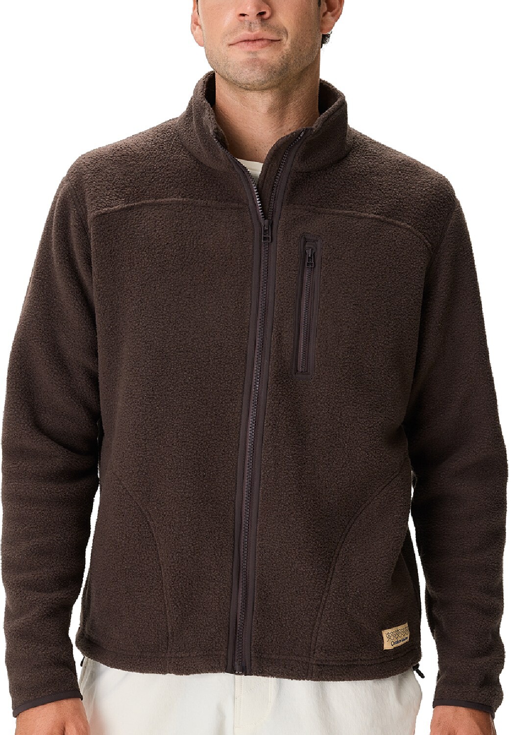 

Свободная куртка PrimoFleece с молнией во всю длину Outdoor Voices, коричневый