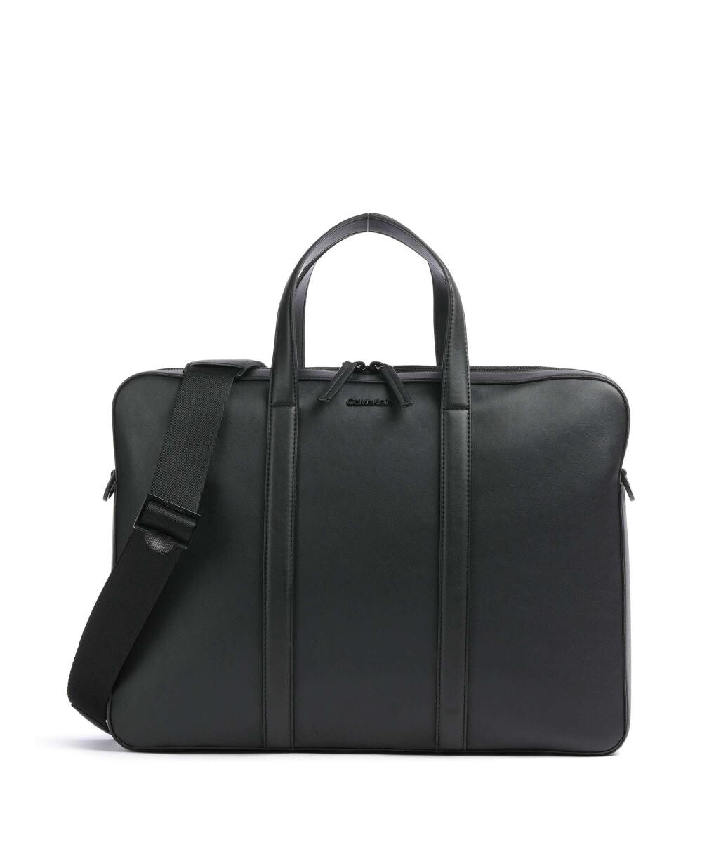 

Портфель minimal focus 14″ из искусственной кожи Calvin Klein, черный