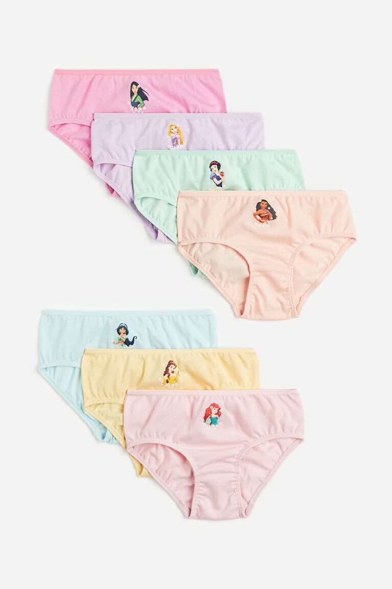 

Набор трусов H&M Disney Princesses Cotton Briefs, 7 предметов, мультиколор