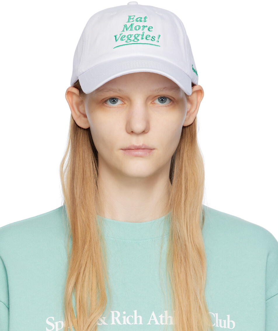 

Белая кепка Eat More Veggies Sporty & Rich
