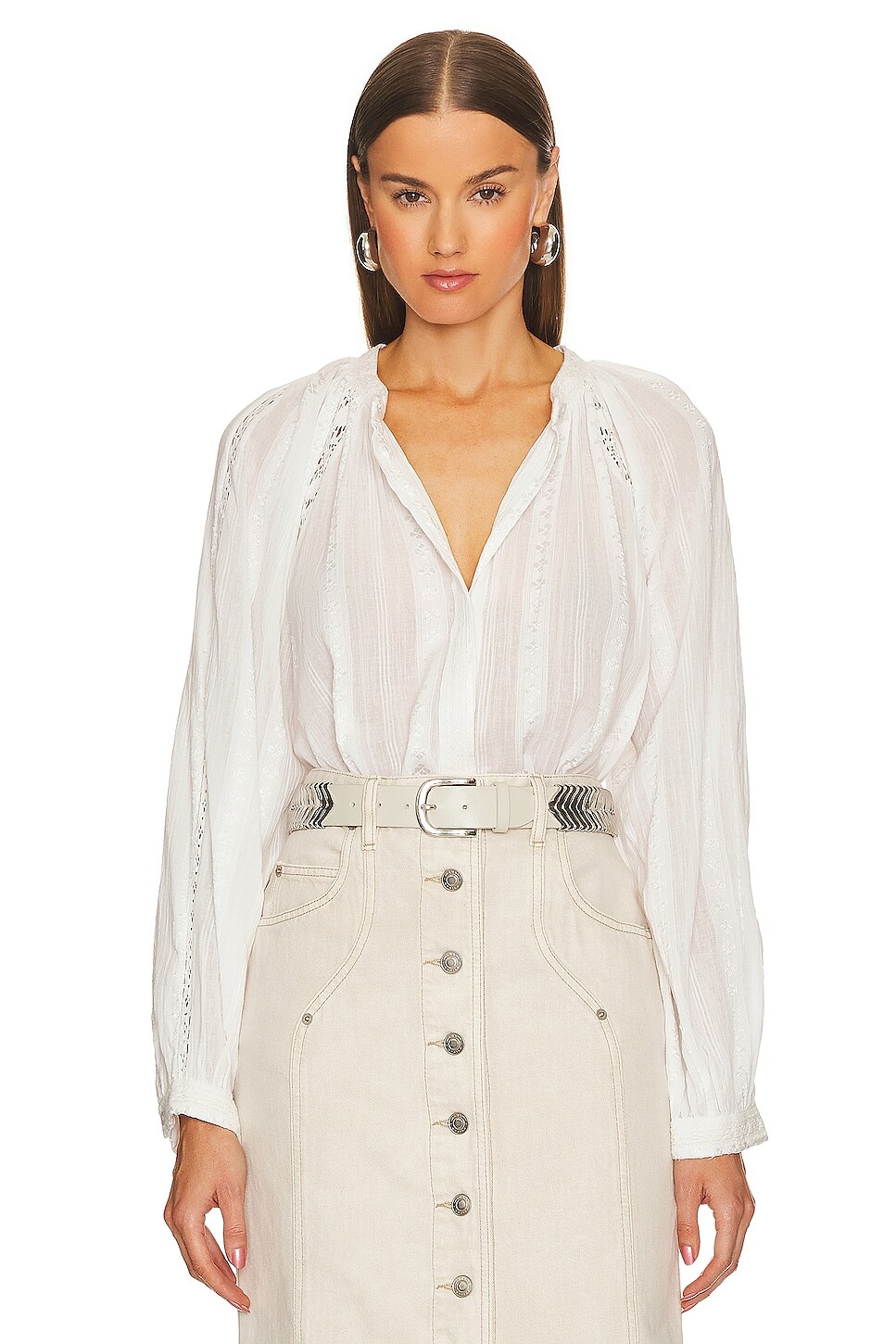 

Топ Isabel Marant Etoile Janelle, белый