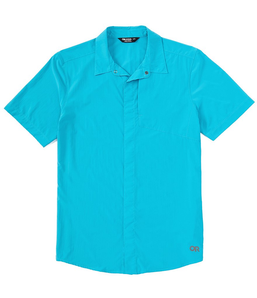 Тканая рубашка с короткими рукавами Outdoor Research Astroman Air, синий