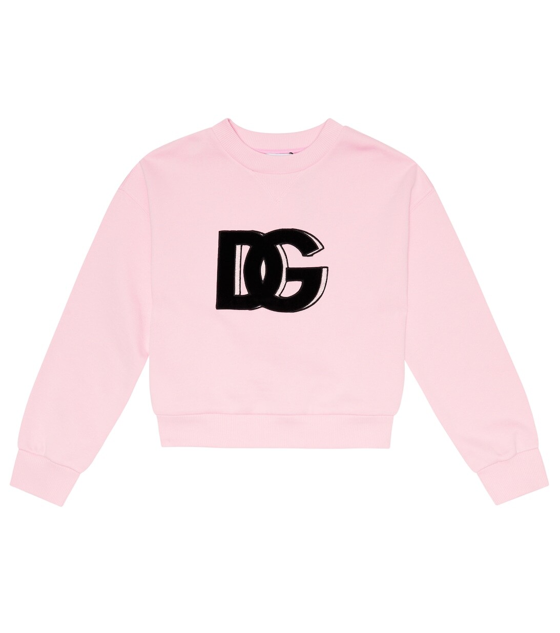 

Толстовка из хлопка с логотипом Dolce&Gabbana, розовый