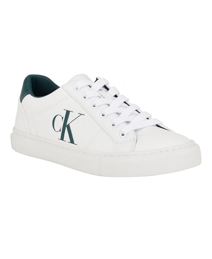 

Женские повседневные кроссовки с круглым носком на шнуровке Celbi Calvin Klein, цвет White, Blue, Белый