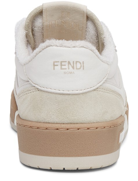 

Fendi Match — низкие кеды из белой замши Fendi