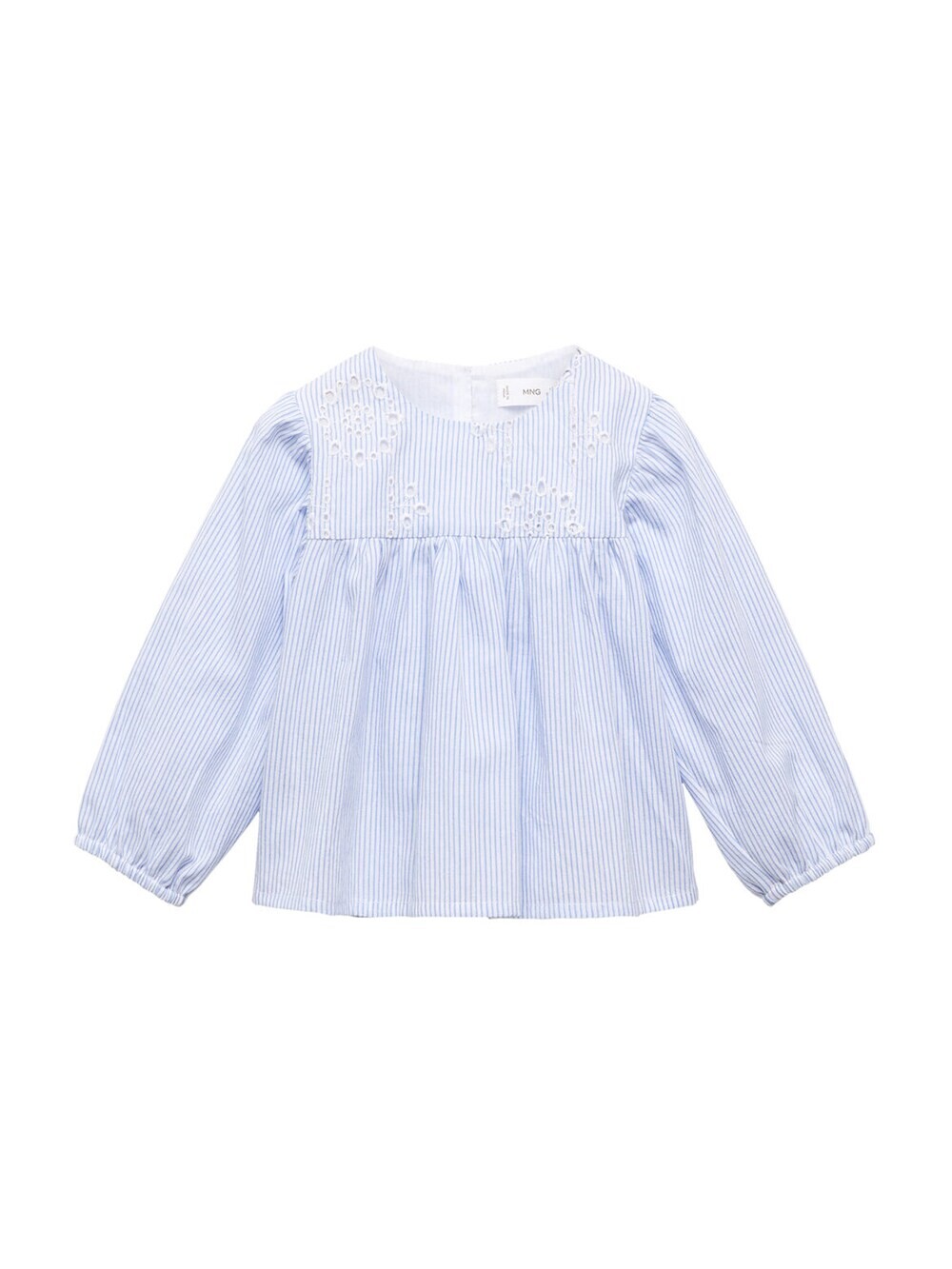 

Блузка MANGO KIDS ASIA, светло-синий