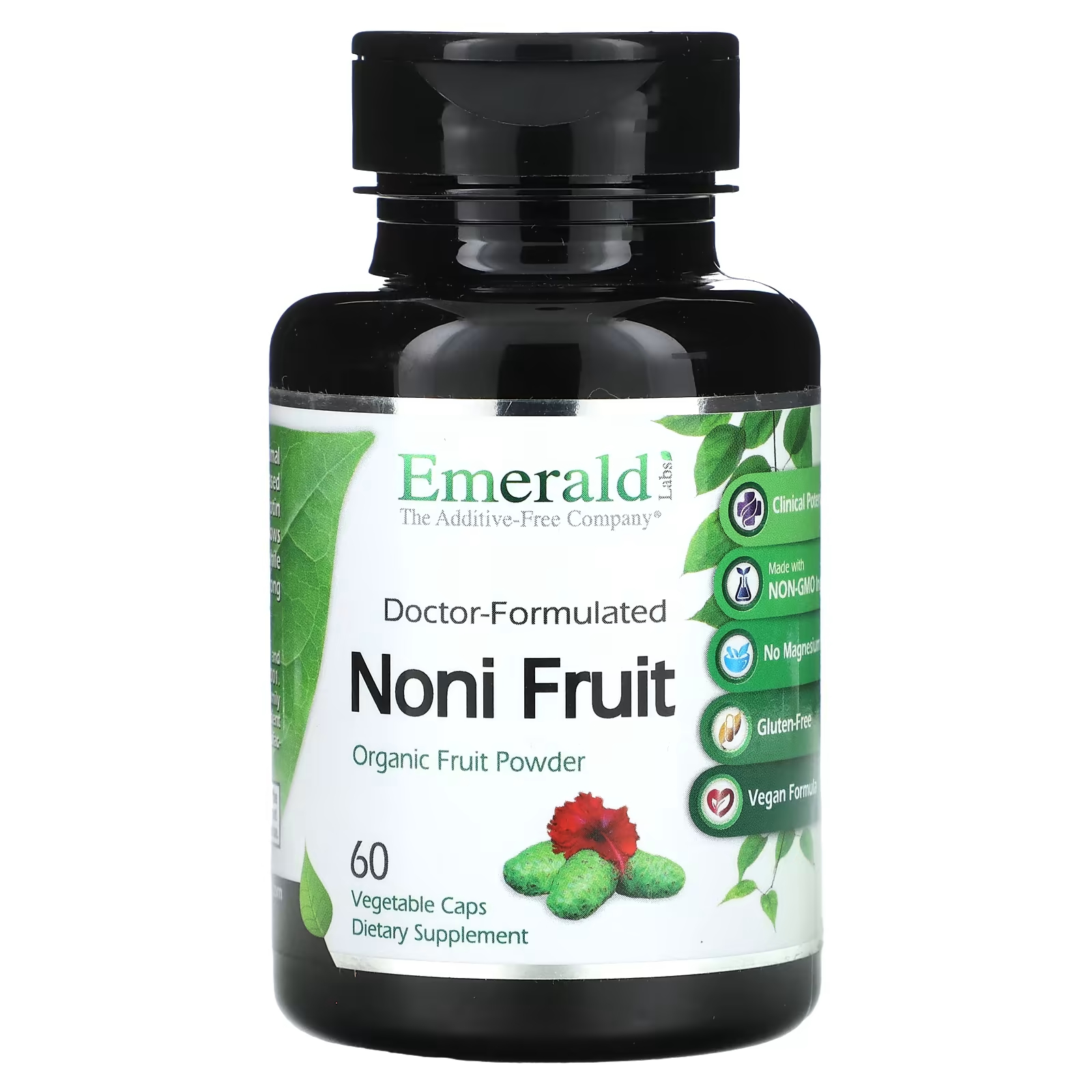 Пищевая добавка Emerald Laboratories Noni Fruit, 60 растительных капсул пищевая добавка emerald laboratories здоровье сердечных артерий и вен 90 растительных капсул