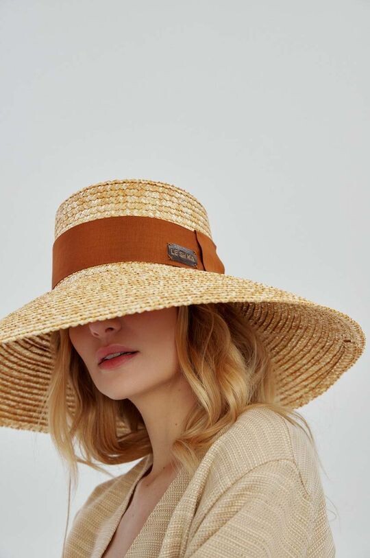 

Шляпа соломенной вуали LE SH KA headwear, бежевый