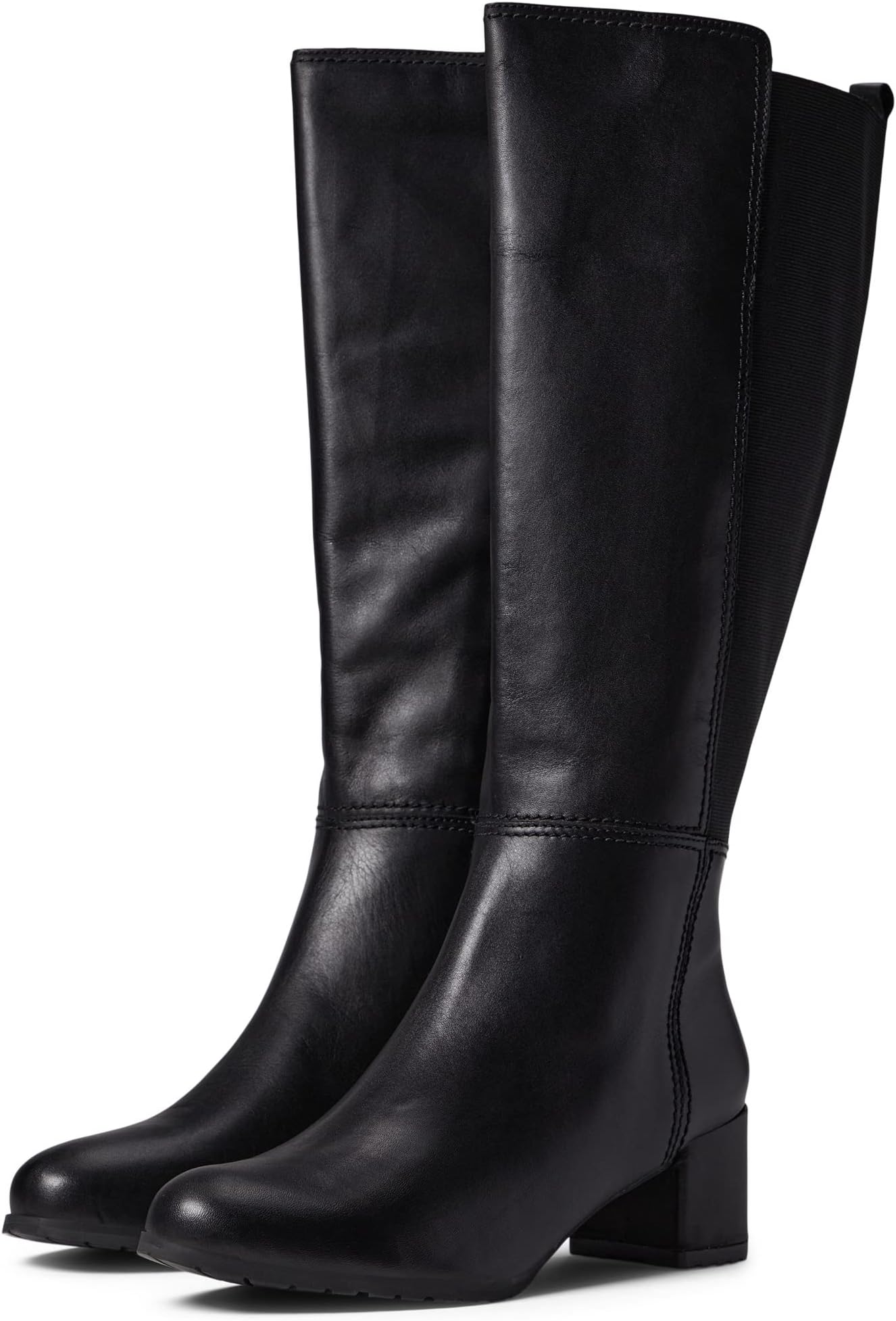 Сапоги Brent Waterproof Naturalizer, цвет Black Leather Wide Calf цена и фото