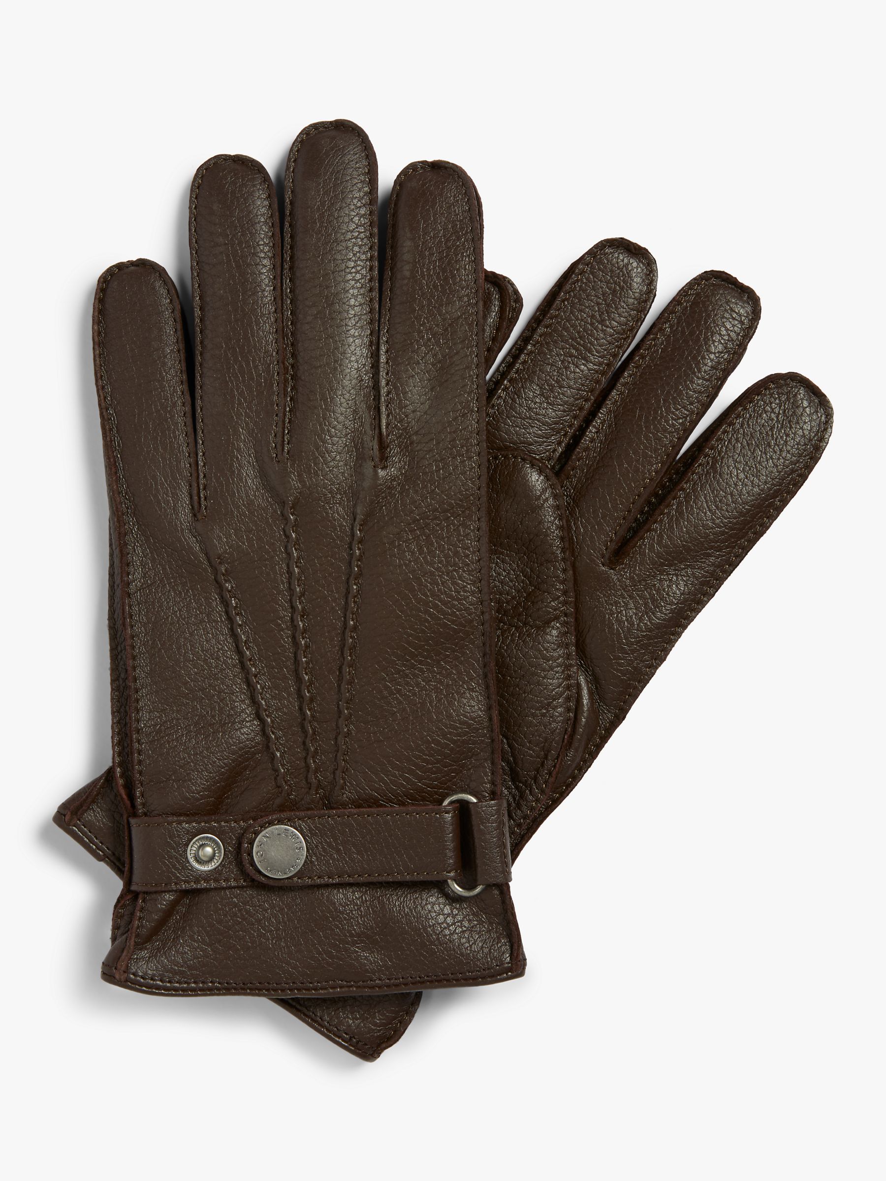 Премиальные кожаные перчатки John Lewis, коричневый 1 пара кожаные рабочие перчатки класса премиум