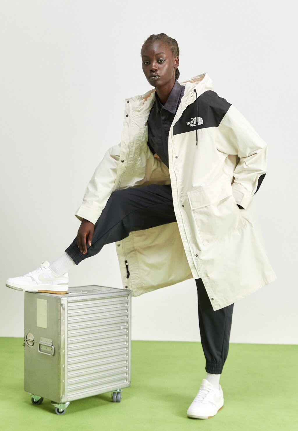 

Парка The North Face REIGN ON, цвет gardenia white/black