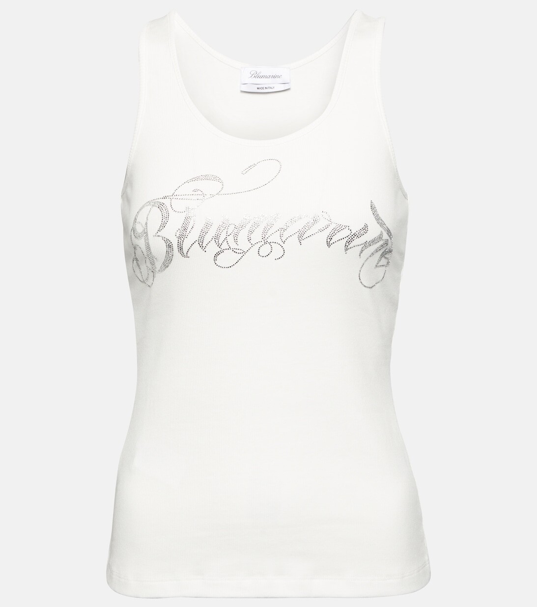 

Майка из смесового хлопка с логотипом BLUMARINE, серый