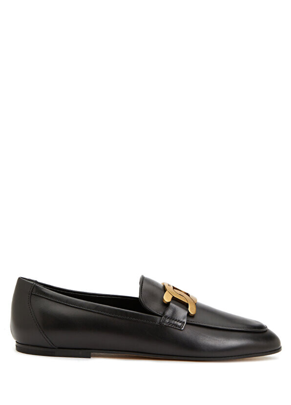 

Черные женские кожаные лоферы Tod's, Черный
