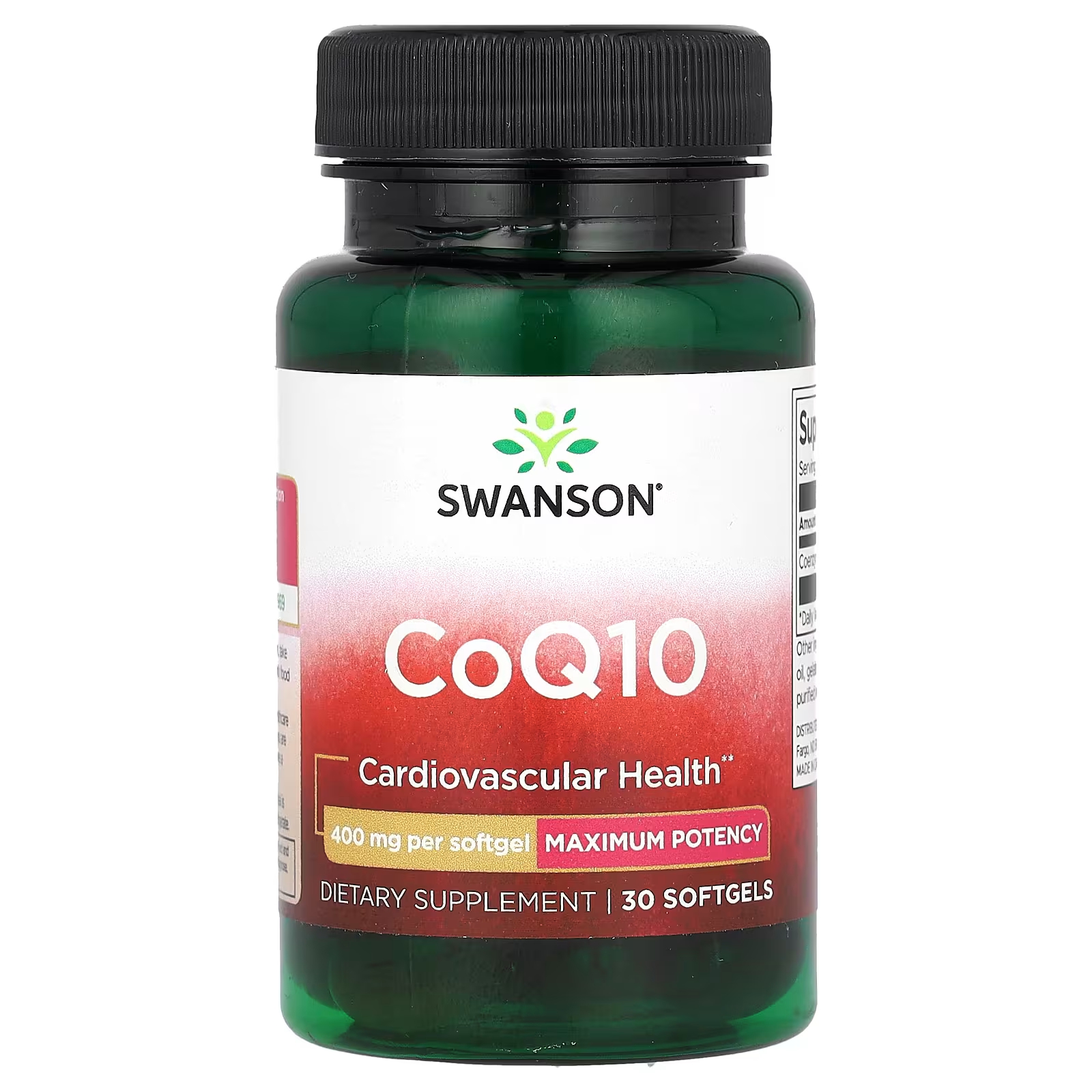 Swanson CoQ10 400 мг, 30 мягких таблеток swanson coq10 30 мг 60 капсул