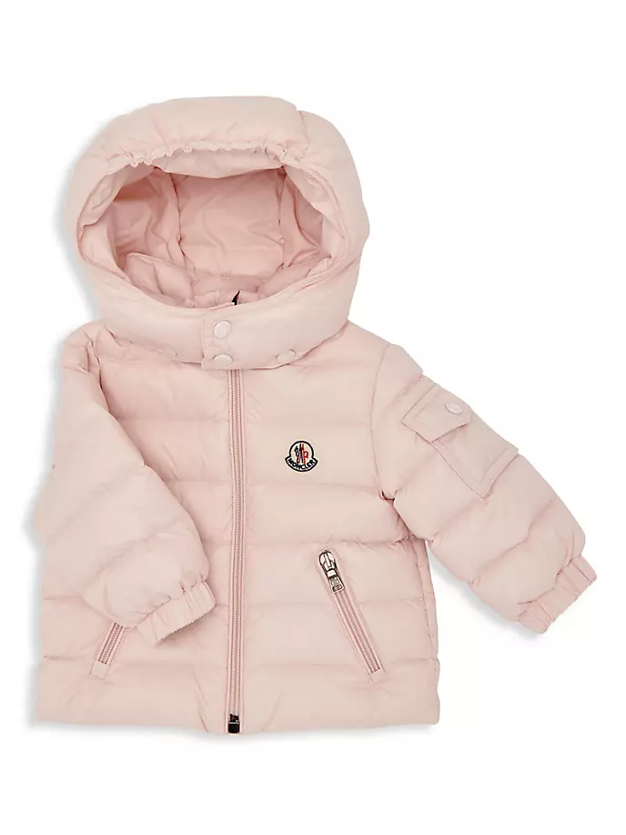 

Пуховик Jules для маленьких девочек и маленьких девочек Moncler, розовый