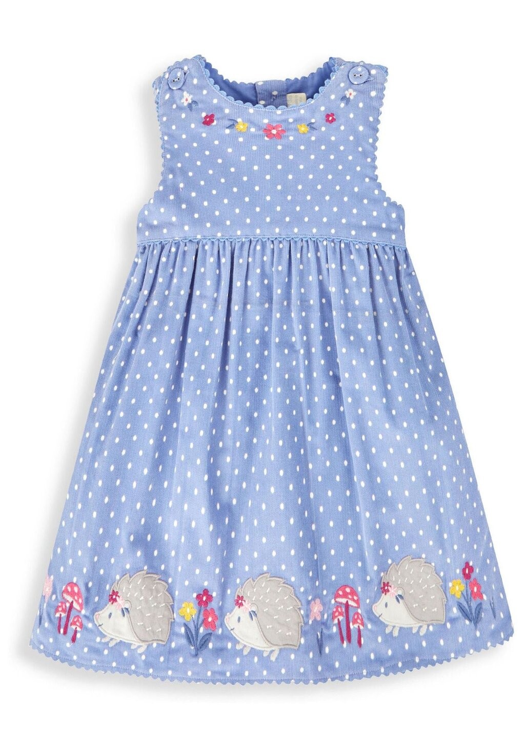 

Летнее платье Mouse Applique JoJo Maman Bébé, цвет blue hedgehog