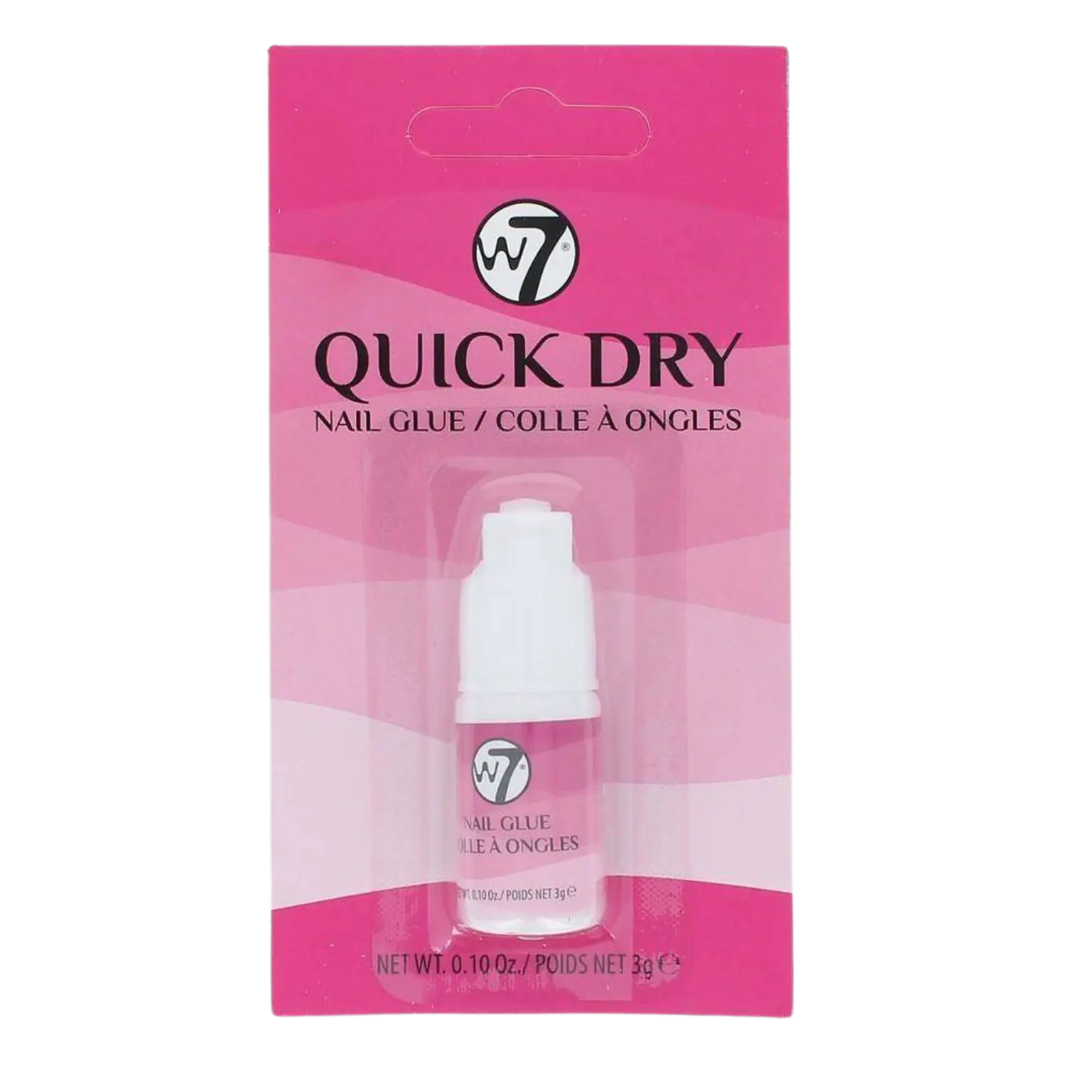 

Быстросохнущий клей для ногтей W7 Quick Dry, 3 гр