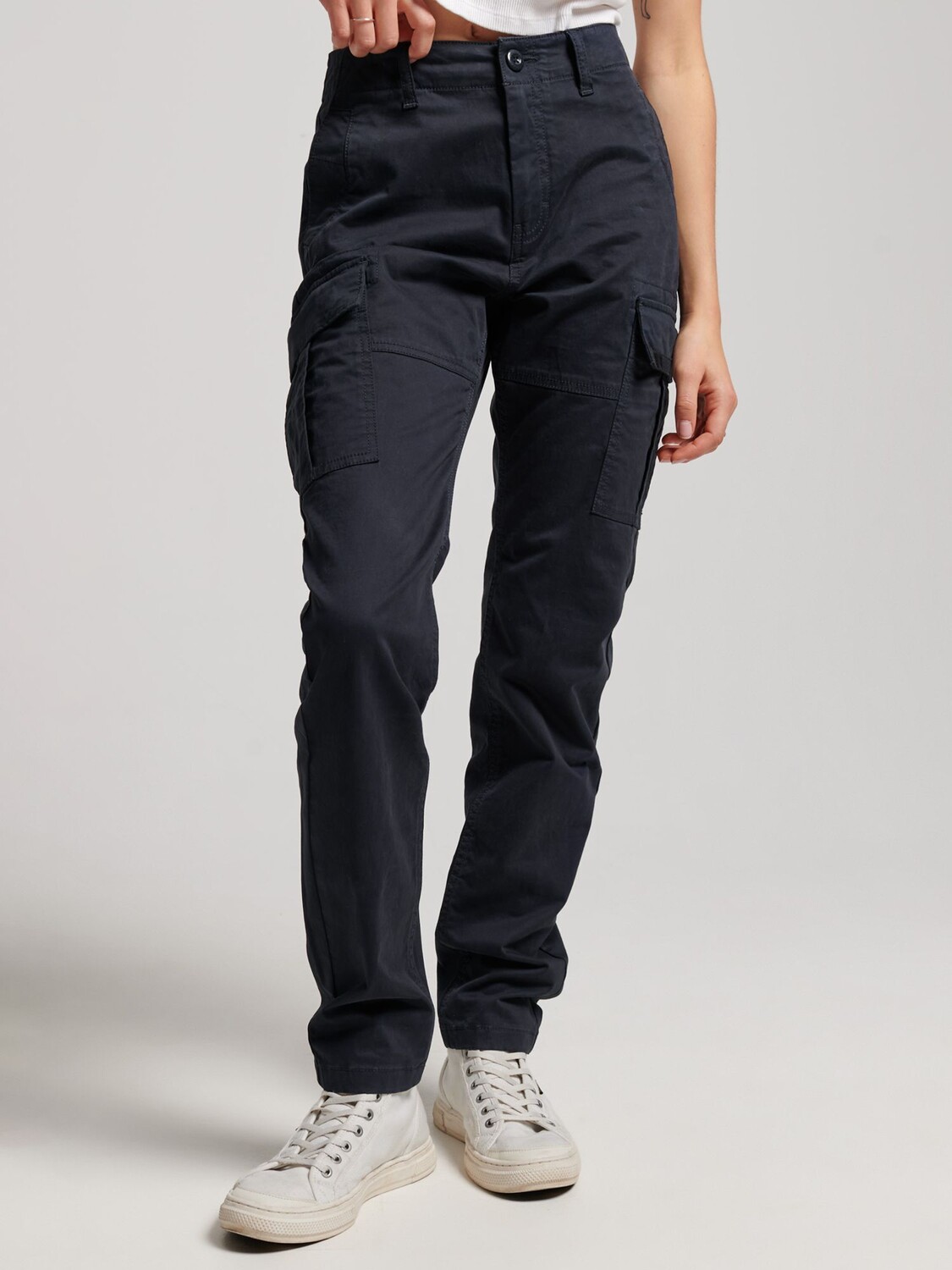 

Узкие брюки-карго из органического хлопка Superdry, Eclipse Navy