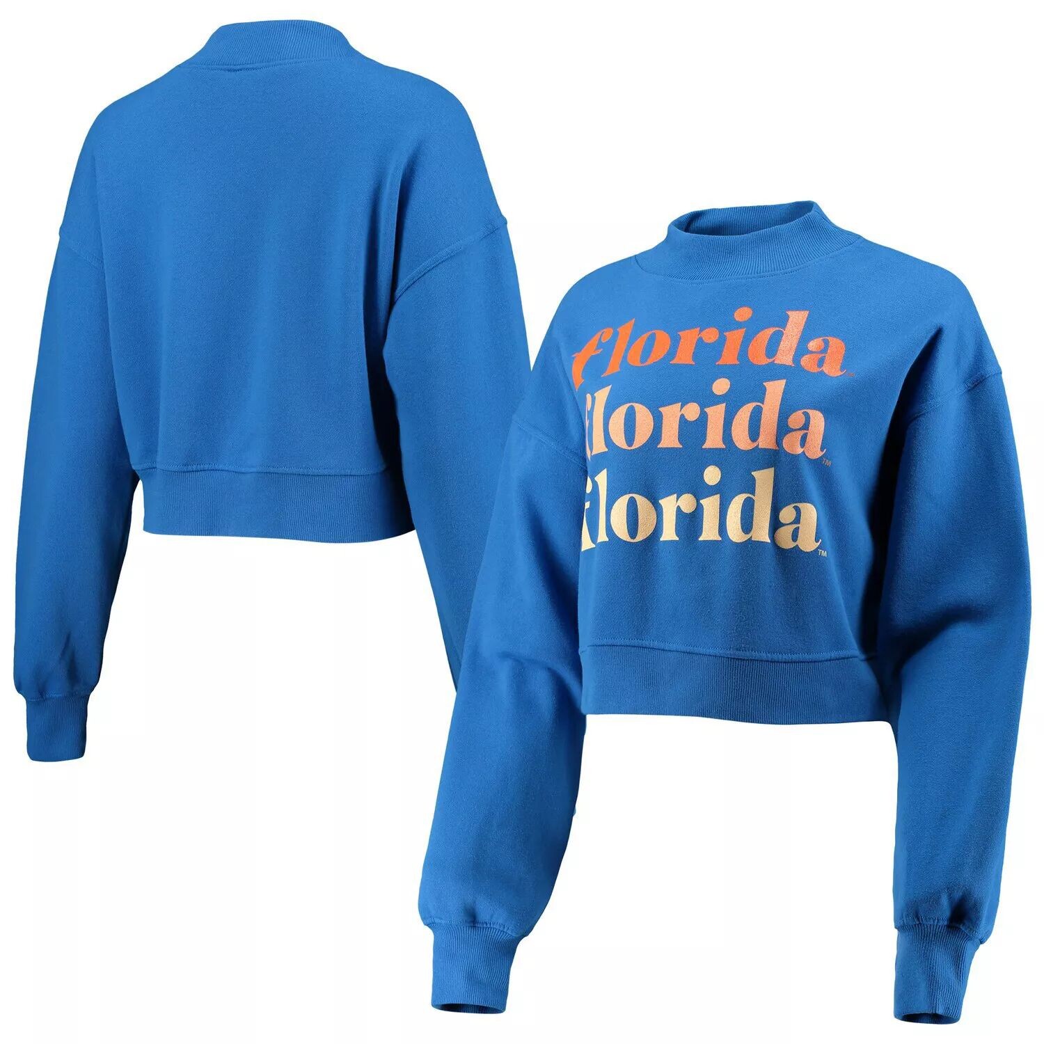 

Женский укороченный свитшот Royal Florida Gators Heavyweight Hailey в стиле Chicka-d