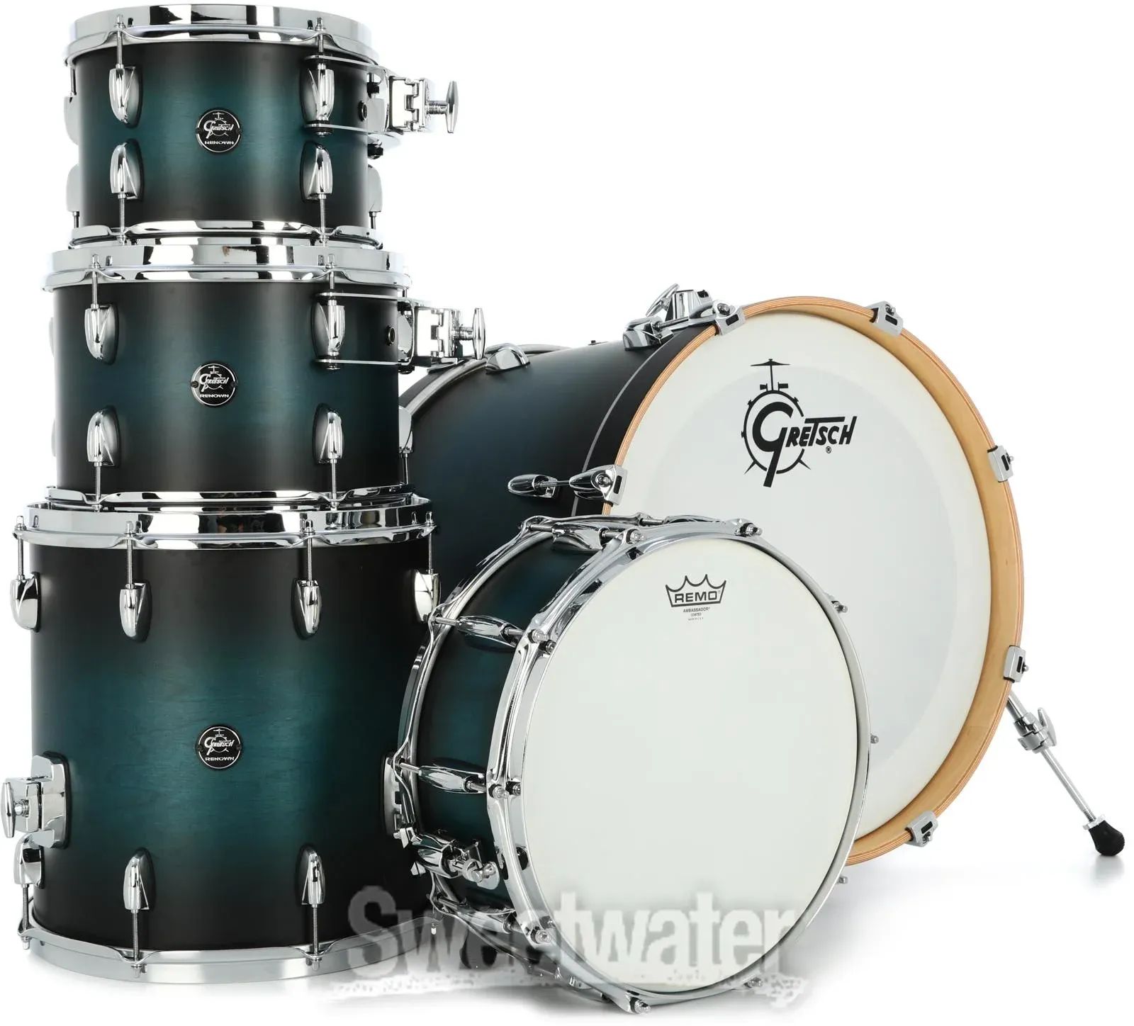 Заказать Gretsch Drums Renown RN2-E605 Набор из 5 предметов с малым  барабаном - Satin Antique Blue Burst – цены, описание и характеристики в  «CDEK.Shopping»