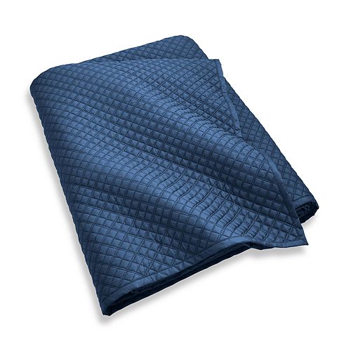 Сатиновое одеяло Argyle, полное/королева Ralph Lauren, цвет Blue