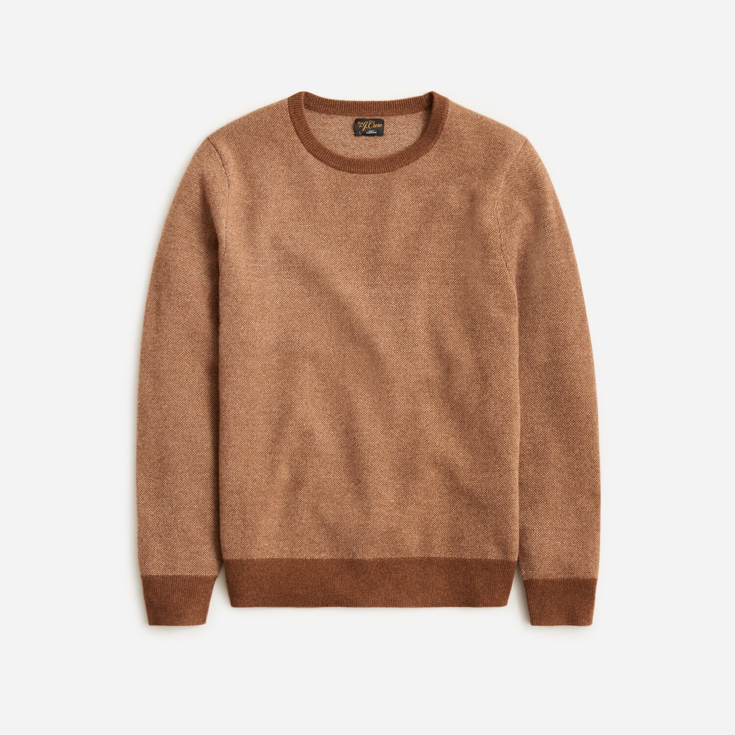 

Кашемировый свитер с птичьим глазом J.Crew, коричневый