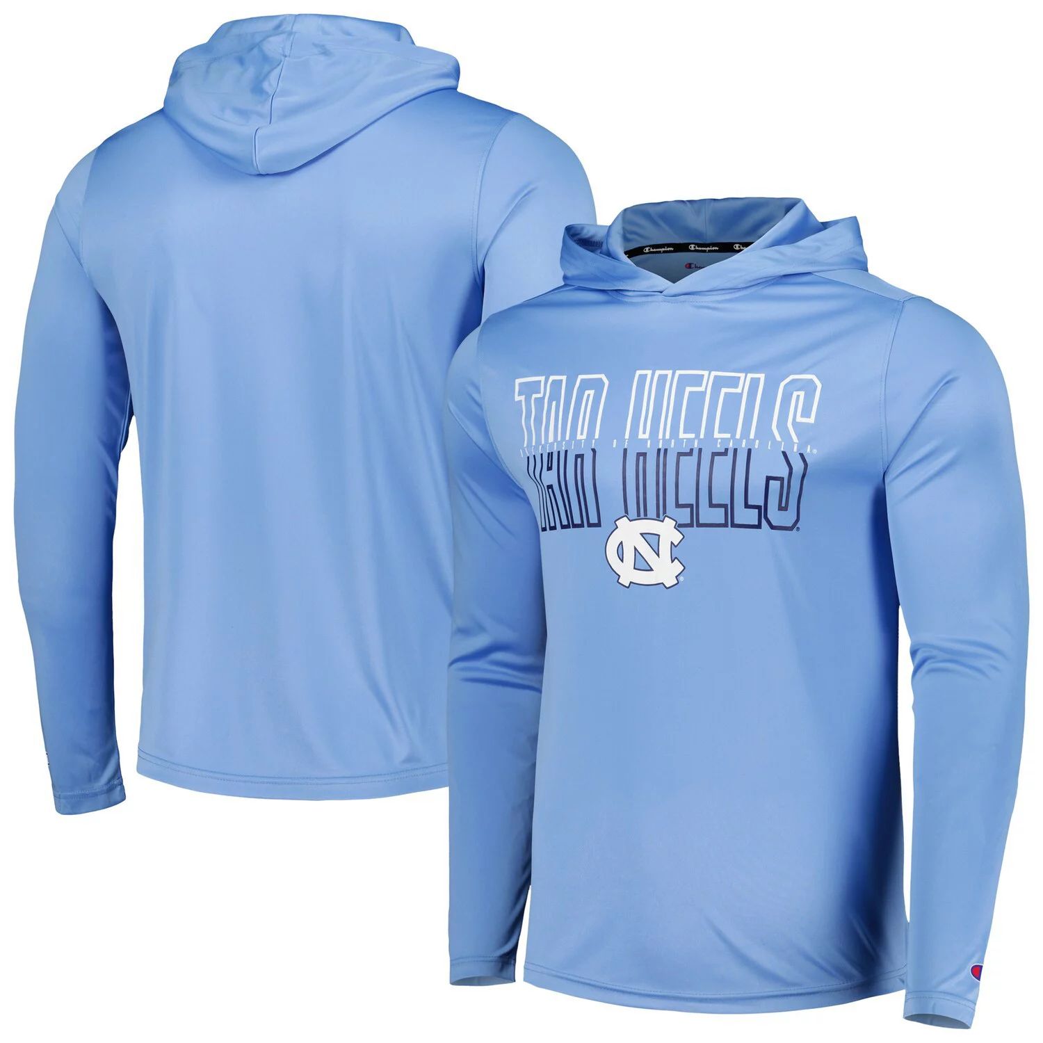 

Мужской пуловер с капюшоном Carolina Blue North Carolina Tar Heels Impact Pullover Champion