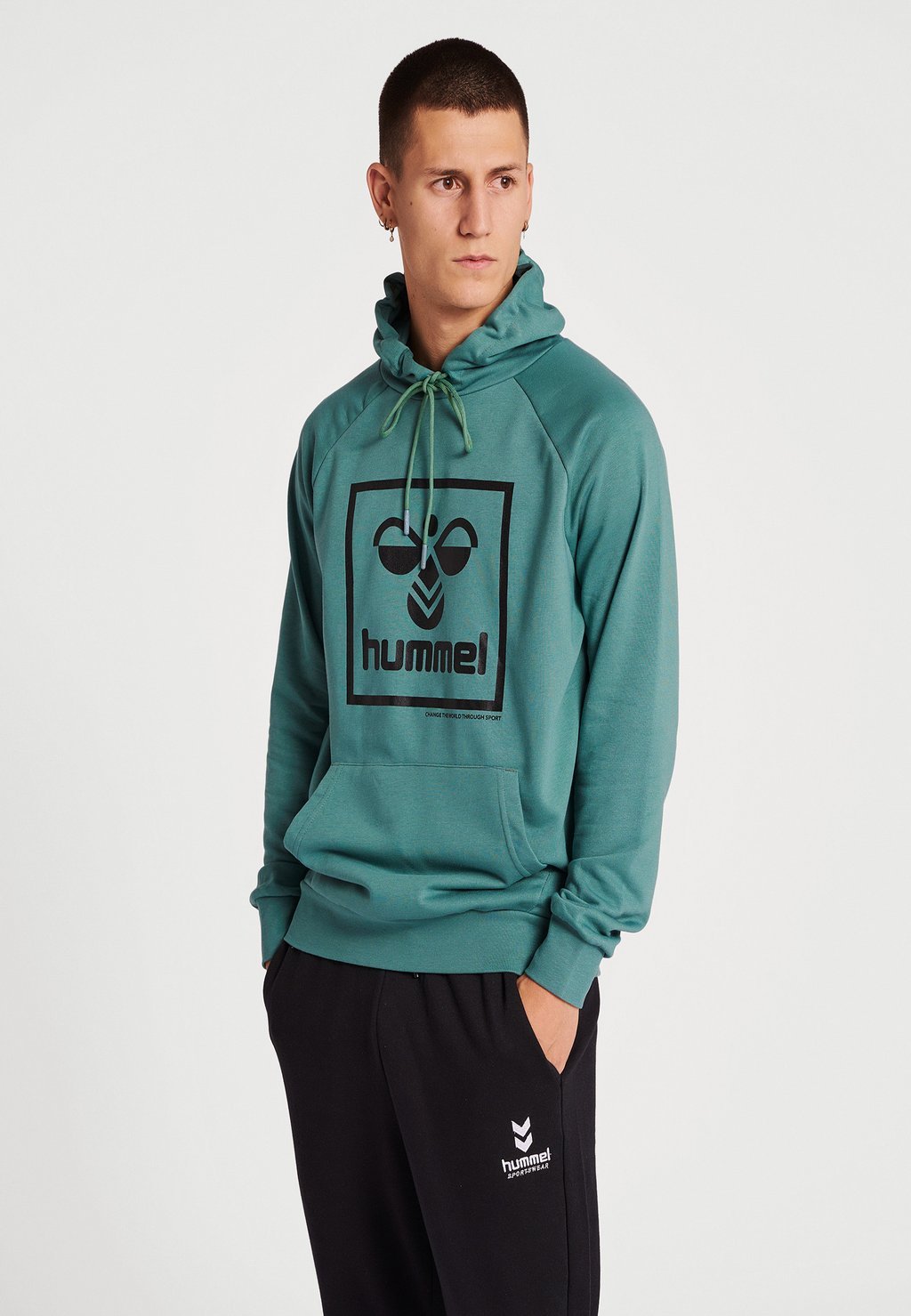 

Толстовка с капюшоном Hummel, темно-зеленый