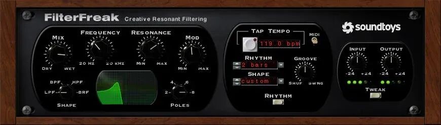 

Плагин Soundtoys FilterFreak Resonant Analog Filter