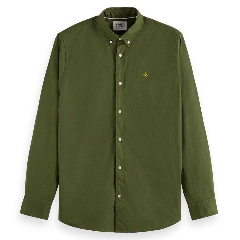 

Рубашка с длинным рукавом Scotch & Soda Essential Solid Oxford, зеленый