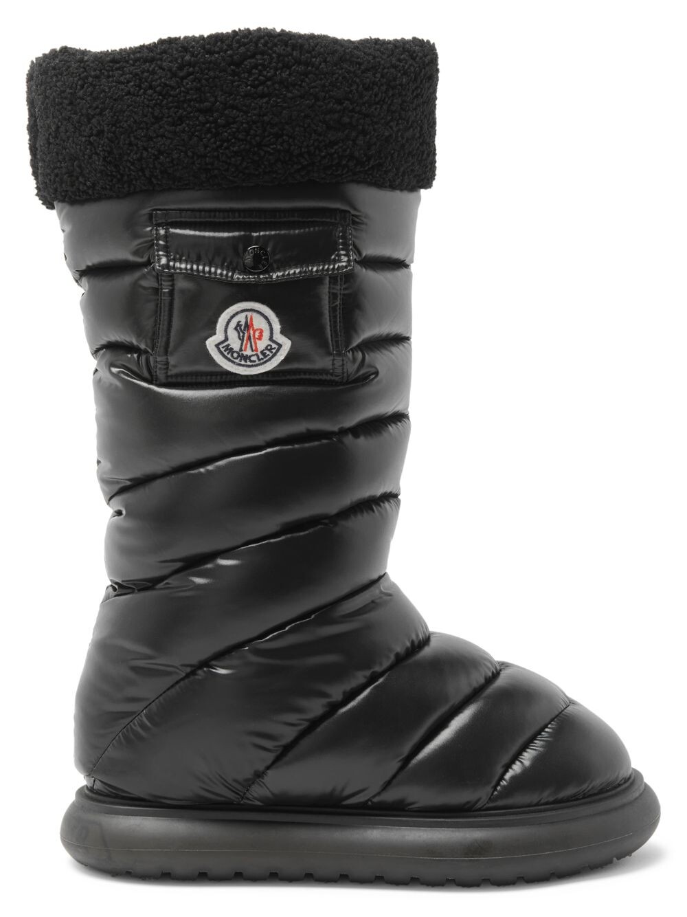 

Зимние сапоги Gaia Pocket с отделкой из искусственного меха Moncler, черный