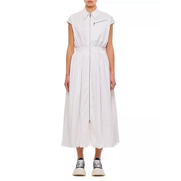 

Платье midi shirt dress Alexander Mcqueen, белый
