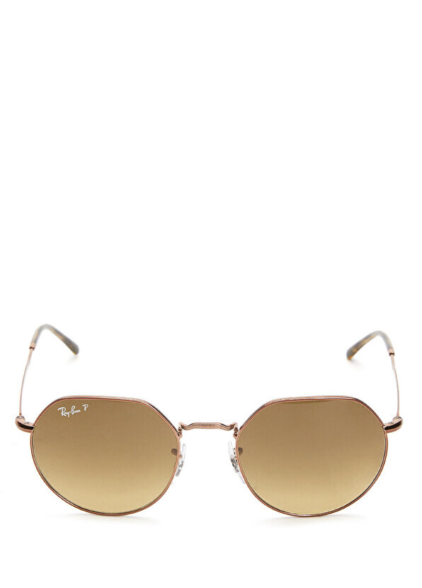 

Медные солнцезащитные очки унисекс круглой формы Ray-Ban