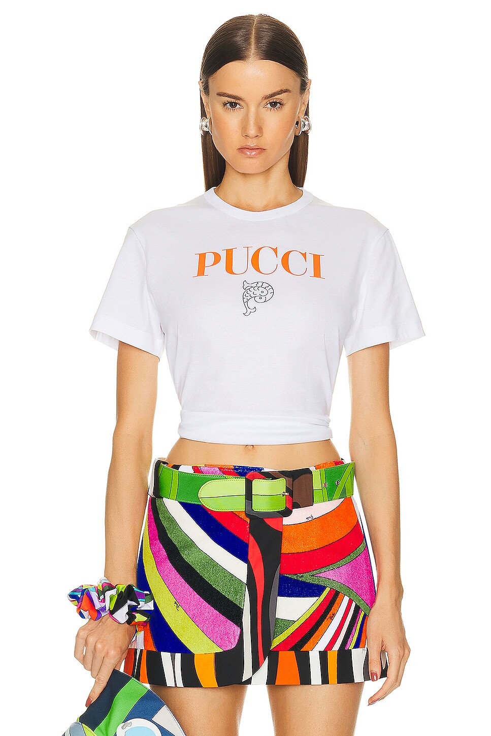 

Футболка Emilio Pucci Logo, цвет Bianco