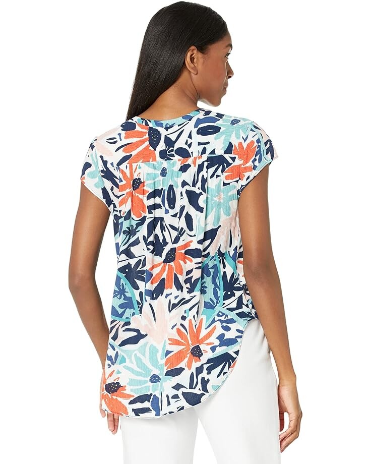 Топ NIC+ZOE Petite Tropical Patchwork Top, цвет Unknown Color