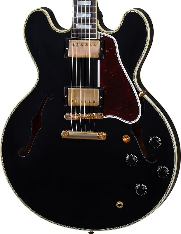 

Электрогитара Gibson Custom Shop 1959 ES-355 Reissue Stop Bar Semi-hollow Murphy Lab Ultra Light Aged Ebony w/case