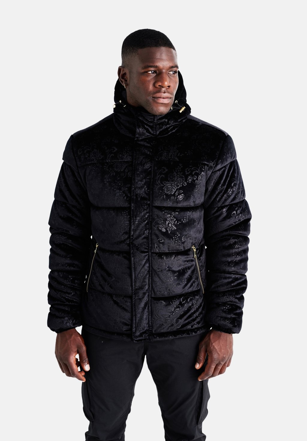 Зимняя куртка FLORAL PATTERN-ALL LA ROSA, цвет black