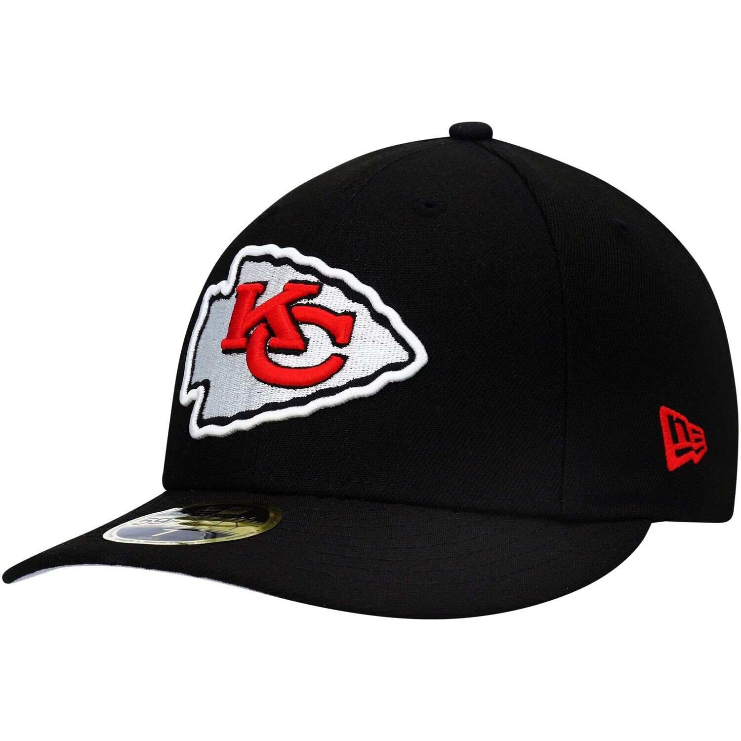 

Мужская облегающая шляпа New Era Black Kansas City Chiefs Omaha Low Profile 59FIFTY