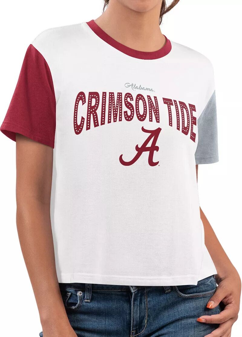 

Женская белая футболка для спринта G-III for Her Alabama Crimson Tide