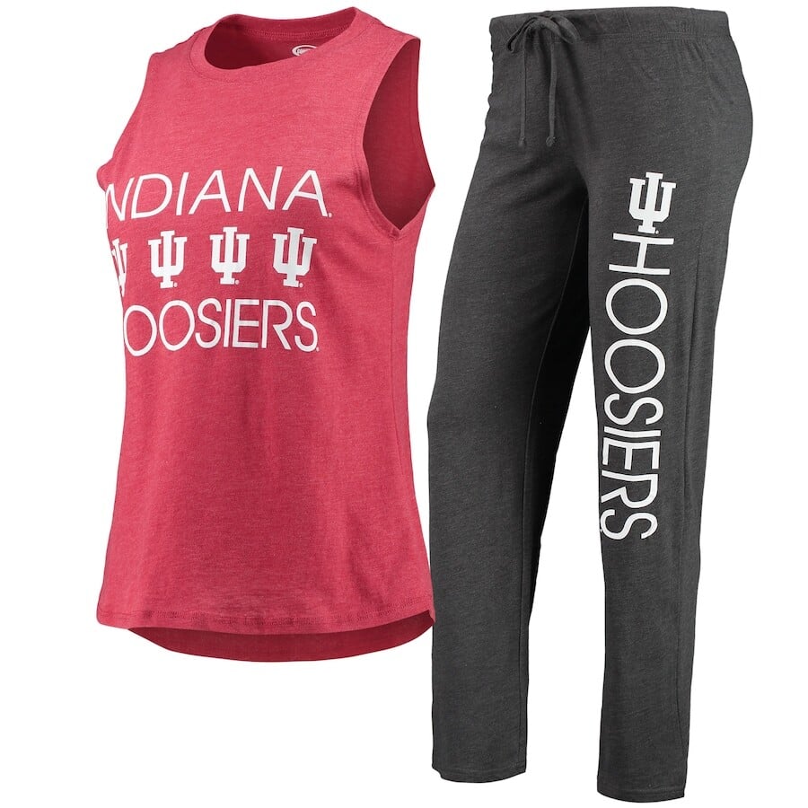 

Пижамный комплект Concepts Sport Indiana Hoosiers, угольный