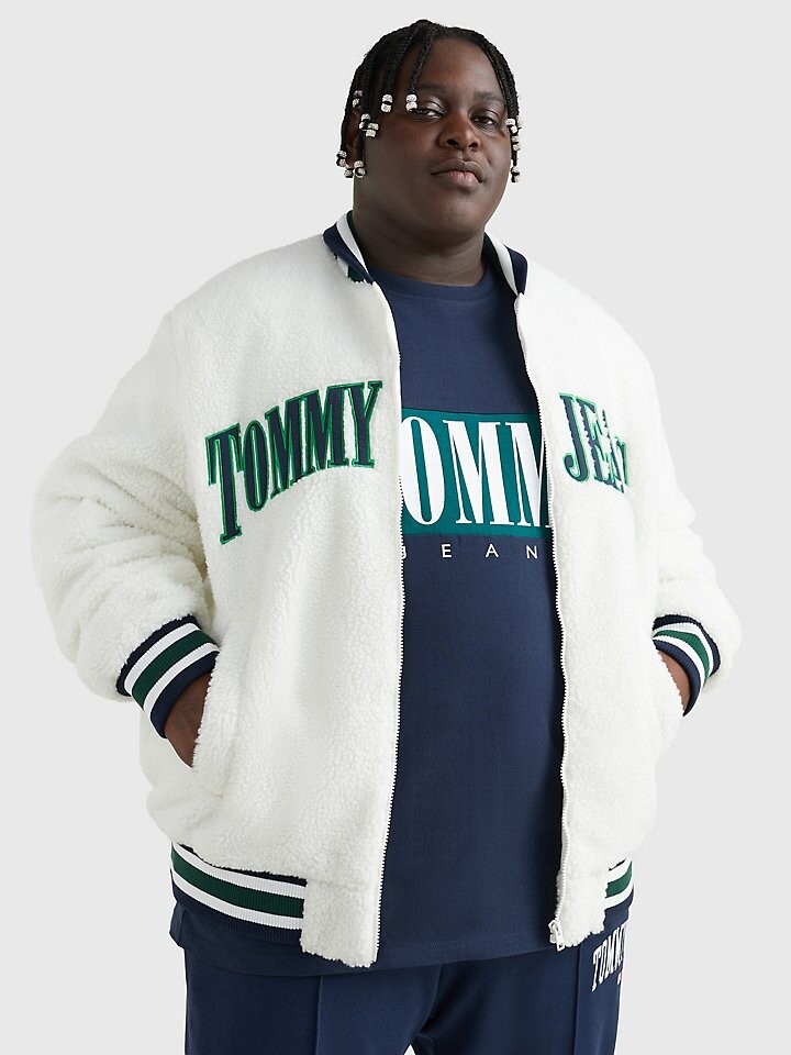 

Большая и высокая куртка из шерпы Tommy Jeans