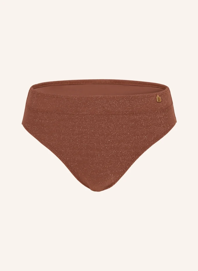 

Плавки бикини rouge shimmer с завышенной талией и блестящей пряжей Beachlife, красный