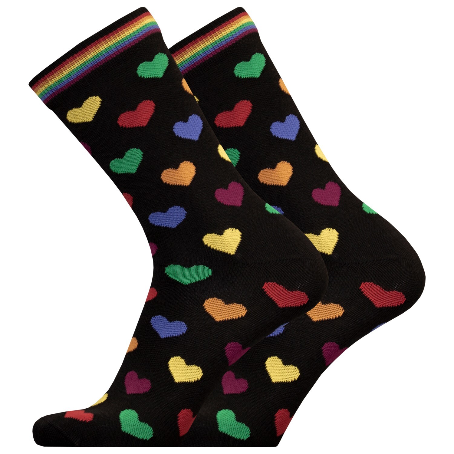 

Многофункциональные носки Uphillsport Lifestyle Merino L3 Rainbow Hearts Crew, черный