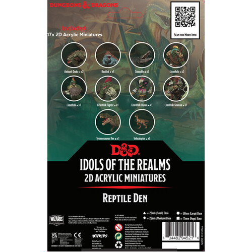 

Фигурки Reptile Den – Scales & Tails – 2D Set: D&D Idols Of The Realms WizKids