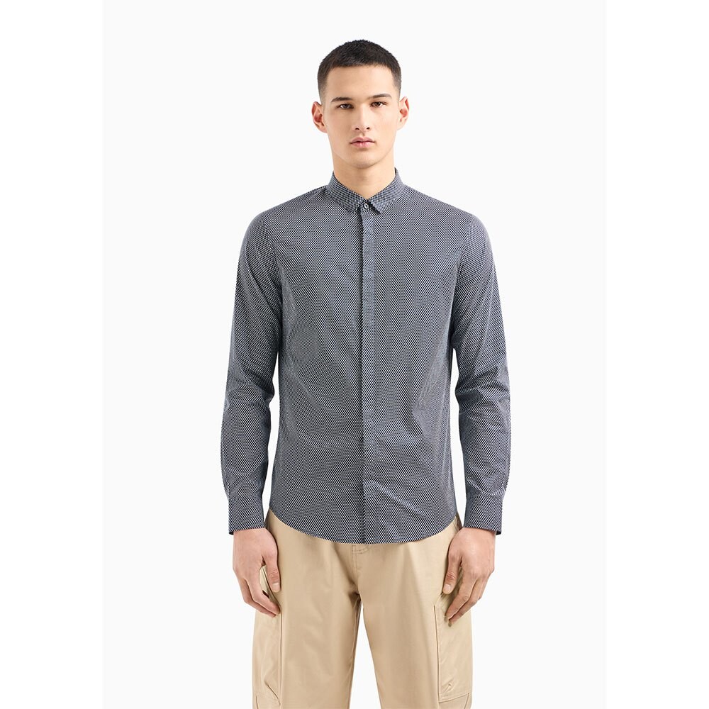

Рубашка с длинным рукавом Armani Exchange 3DZC25_ZNEAZ, серый