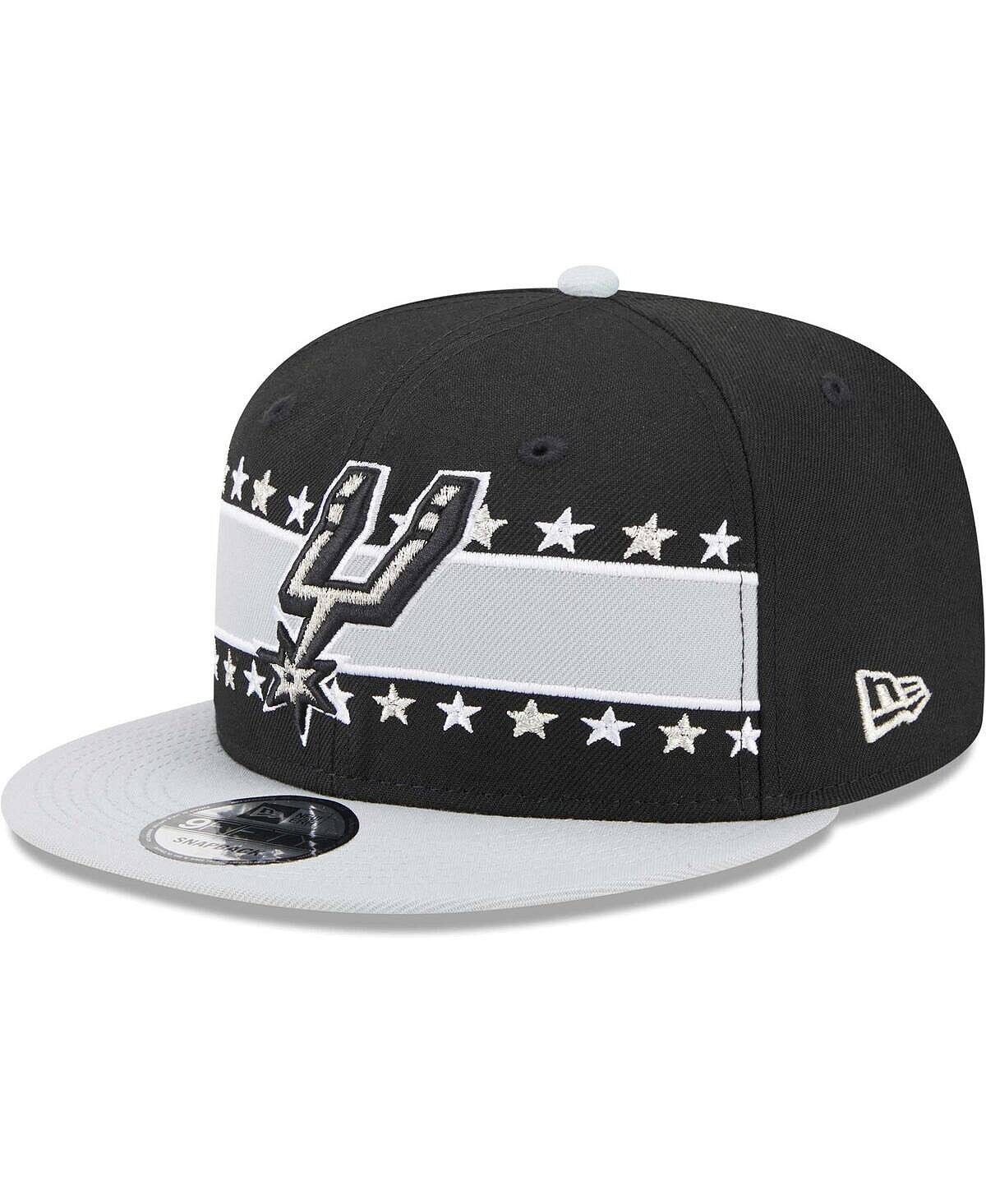 

Мужская черная бейсболка San Antonio Spurs Banded Stars 9FIFTY Snapback New Era