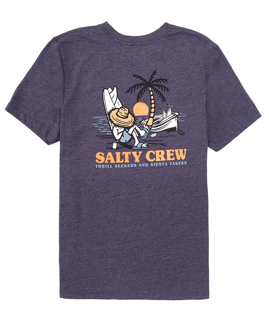 

Футболка Siesta с короткими рукавами Salty Crew, синий
