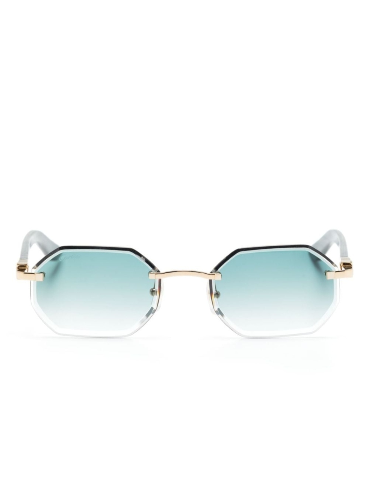 

Cartier Eyewear солнцезащитные очки с эффектом градиента, синий