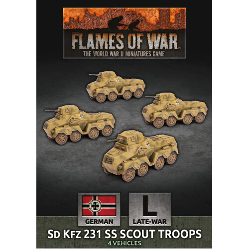 

Фигурки Flames Of War: Sd Kfz 231 Ss Scout Troop (X4)